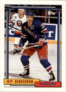 Hokejová karta Jeff Beukeboom Topps 1992-93 řadová č. 57