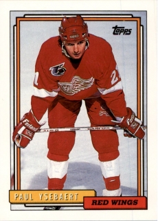 Hokejová karta Paul Ysebaert Topps 1992-93 řadová č. 58