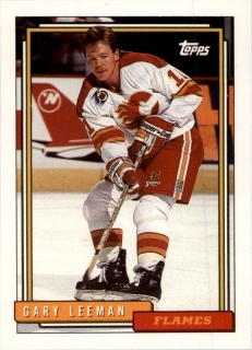 Hokejová karta Gary Leeman Topps 1992-93 řadová č. 85