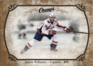 Hokejová karta Justin Williams UD Champs 2015-16 Gold Variant Back č. 43