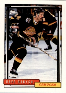Hokejová karta Dave Babych Topps 1992-93 řadová č. 138