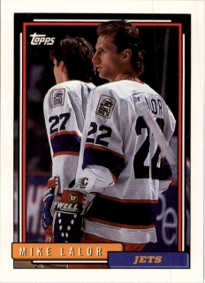 Hokejová karta Mike Lalor Topps 1992-93 řadová č. 140