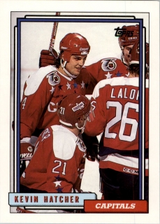 Hokejová karta Kevin Hatcher Topps 1992-93 řadová č. 149