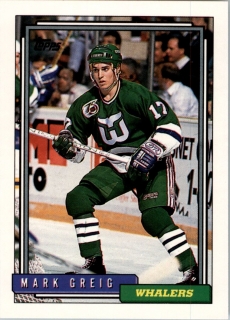 Hokejová karta Mark Greig Topps 1992-93 řadová č. 175