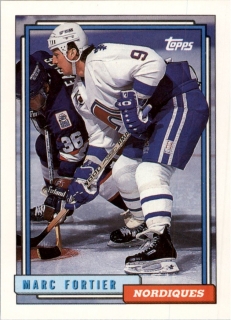 Hokejová karta Marc Fortier Topps 1992-93 řadová č. 226