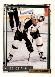 Hokejová karta Mike Craig Topps 1992-93 řadová č. 238