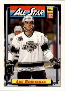 Hokejová karta Luc Robitaille Topps 1992-93 All Star č. 266