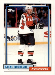 Hokejová karta Steve Duchesne Topps 1992-93 řadová č. 271