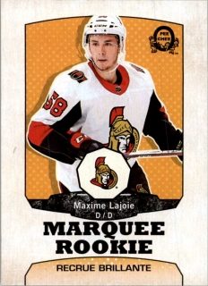 Hokejová karta Maxime Lajoie OPC 2018-19 Marquee Rookie Recrue Brillante č. 641