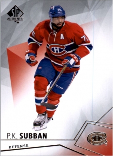 Hokejová karta P.K. Subban SP Authentic 2015-16 č. 3