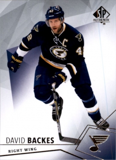 Hokejová karta David Backes SP Authentic 2015-16 č. 69