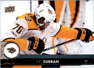 Hokejová karta P.K. Subban Upper Deck 2017-18 Series I. č. 358
