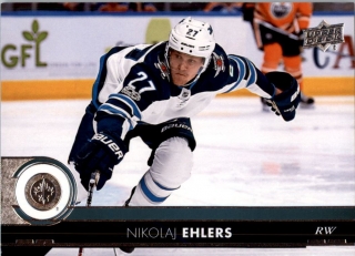 Hokejová karta Nikolaj Ehlers Upper Deck 2017-18 Series I. č. 447