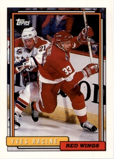 Hokejová karta Yves Racine Topps 1992-93 řadová č. 277