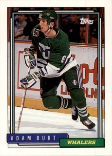 Hokejová karta Adam Burt Topps 1992-93 řadová č. 283