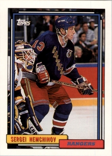 Hokejová karta Sergei Nemchinov Topps 1992-93 řadová č. 287