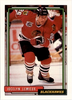 Hokejová karta Jocelyn Lemieux Topps 1992-93 řadová č. 300