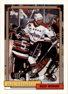 Hokejová karta Dino Ciccarelli Topps 1992-93 řadová č. 318