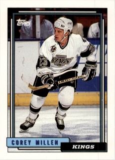 Hokejová karta Corey Millen Topps 1992-93 řadová č. 326