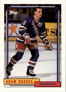Hokejová karta Adam Graves Topps 1992-93 řadová č. 329