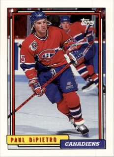 Hokejová karta Paul DiPietro Topps 1992-93 řadová č. 361
