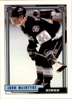 Hokejová karta John McIntyre Topps 1992-93 řadová č. 369