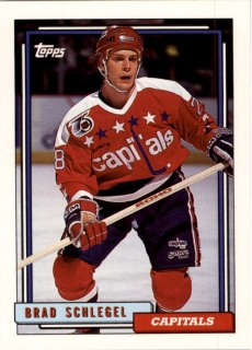 Hokejová karta Brad Schlegel Topps 1992-93 řadová č. 377