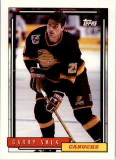 Hokejová karta Garry Valk Topps 1992-93 řadová č. 383
