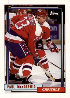 Hokejová karta Paul MacDermid Topps 1992-93 řadová č. 391