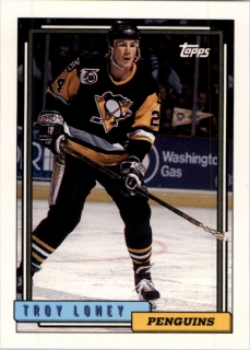 Hokejová karta Troy Loney Topps 1992-93 řadová č. 397