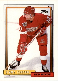 Hokejová karta Jimmy Carson Topps 1992-93 řadová č. 398