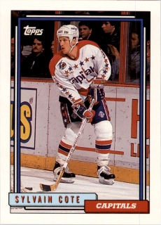 Hokejová karta Sylvain Cote Topps 1992-93 řadová č. 428