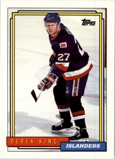 Hokejová karta Derek King Topps 1992-93 řadová č. 431