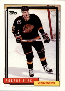 Hokejová karta Robert Dirk Topps 1992-93 řadová č. 437