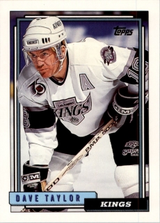 Hokejová karta Dave Taylor Topps 1992-93 řadová č. 446