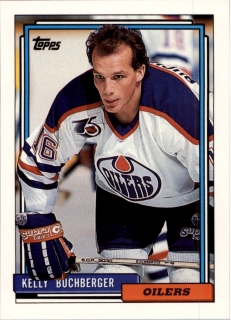 Hokejová karta Kelly Buchberger Topps 1992-93 řadová č. 455