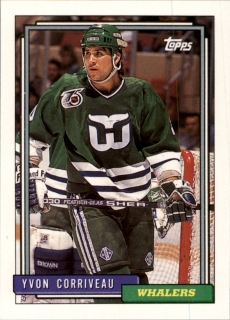 Hokejová karta Yvon Corriveau Topps 1992-93 řadová č. 474