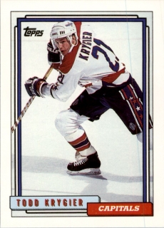 Hokejová karta Todd Krygier Topps 1992-93 řadová č. 502
