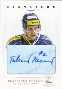 Hokejová karta František Ptáček OFS 14-15 S.I. Authentic Signature Level 1 