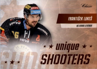 hokejová karta František Lukeš OFS 2019-20 s1 UNIQUE SHOOTERS